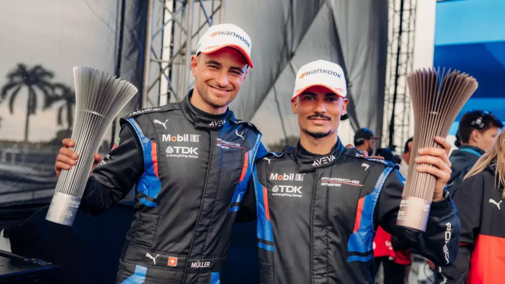 Fórmula E: Porsche mantém Wehrlein e Müller em 2027